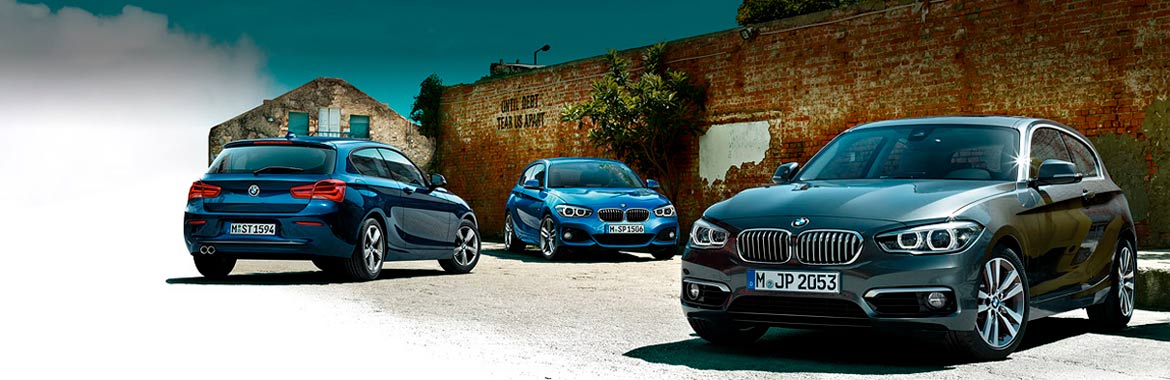 Tres coches BMW